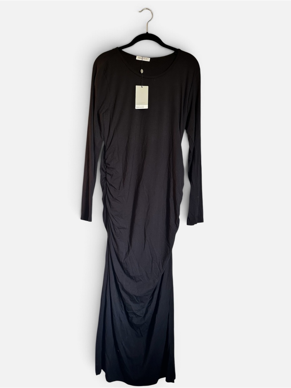NWT Women’s Black Maternity Long Sleeve Dress | L